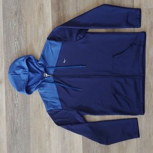 Everlast Men's Full Zip Hooded 100% Polyester Jacket Blue Size M